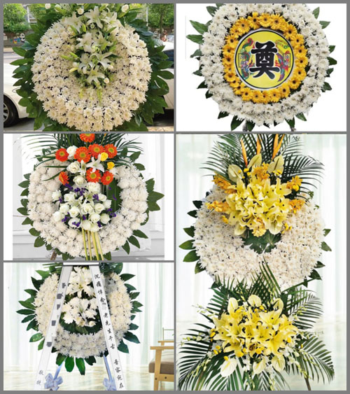 四川成都蒲江县鹤山镇单沟村花圈速递